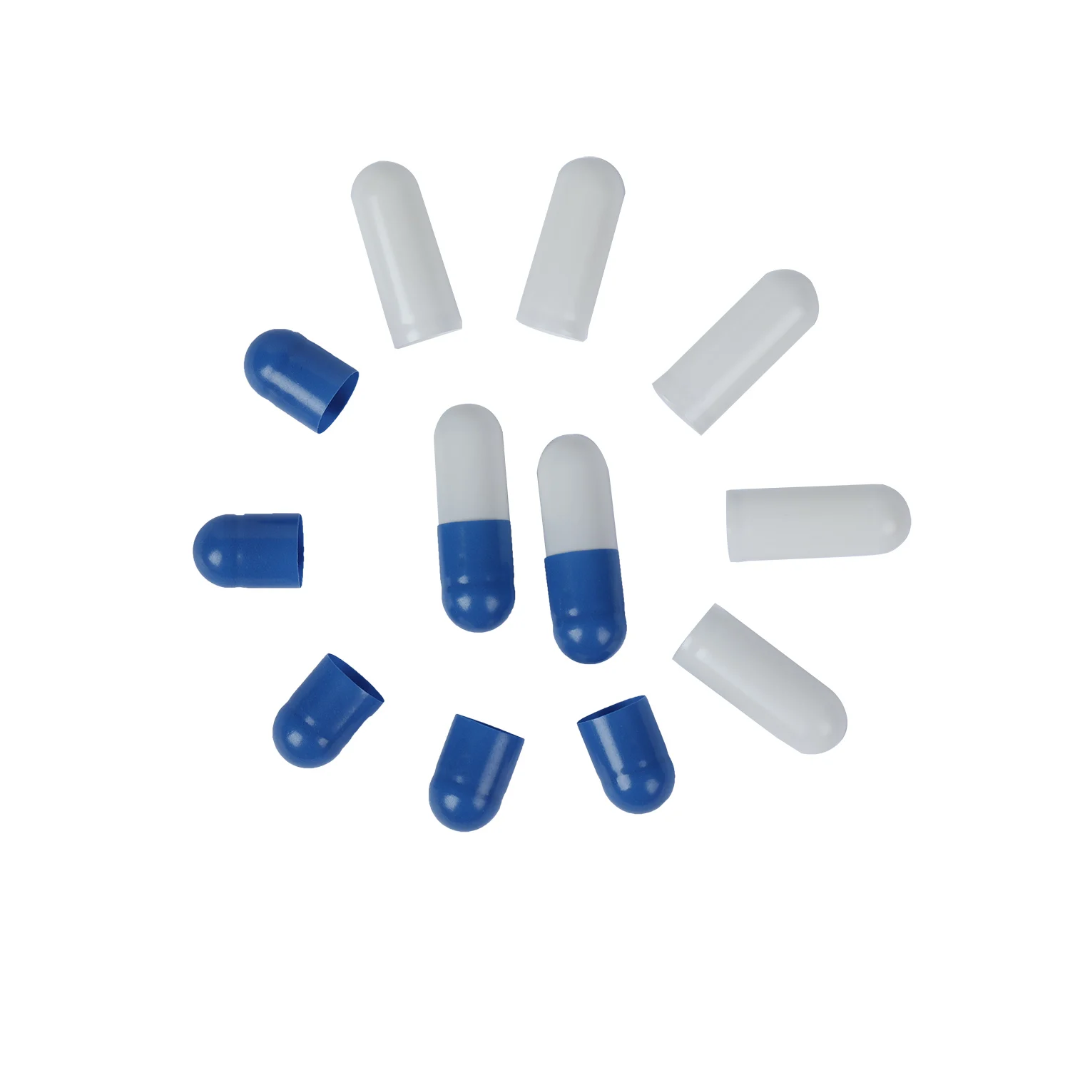 Empty gelatin Capsule shells white Transparent Clear capsules size1