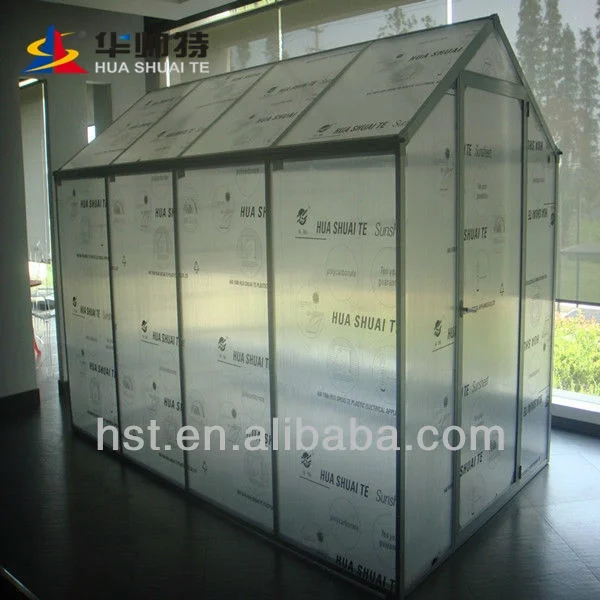 
High quality transparent agricultural glass polycarbonate greenhouse 