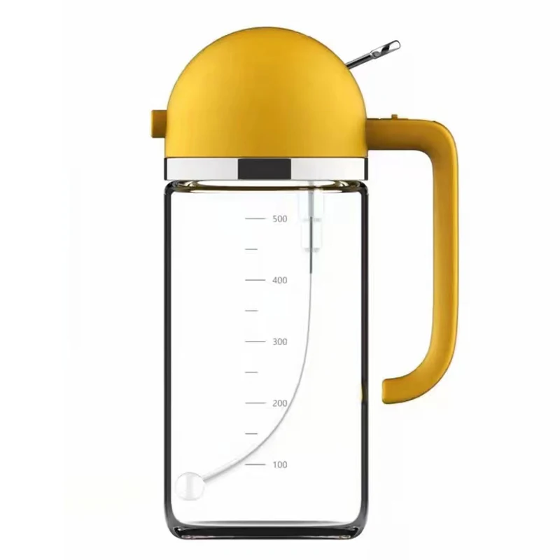 Spay evenly  BBQ Kitchen Oil Vinegar Sauce Liquid Sprayer Automatic Pour Dispenser Easy to use Press Sauce Jar