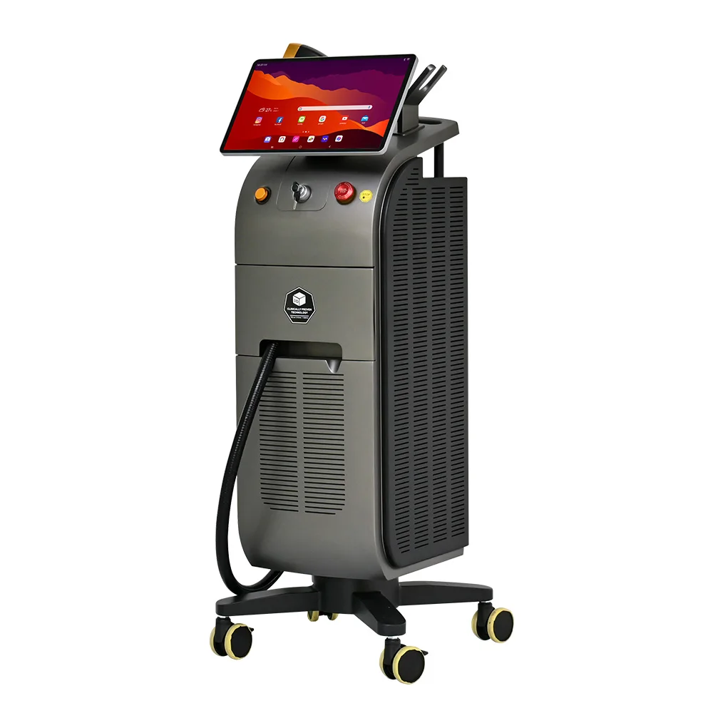 remote control system titanium ice diode laser hair removal machine for sale with 3 wavelengths 755 808 1064nm all skin type