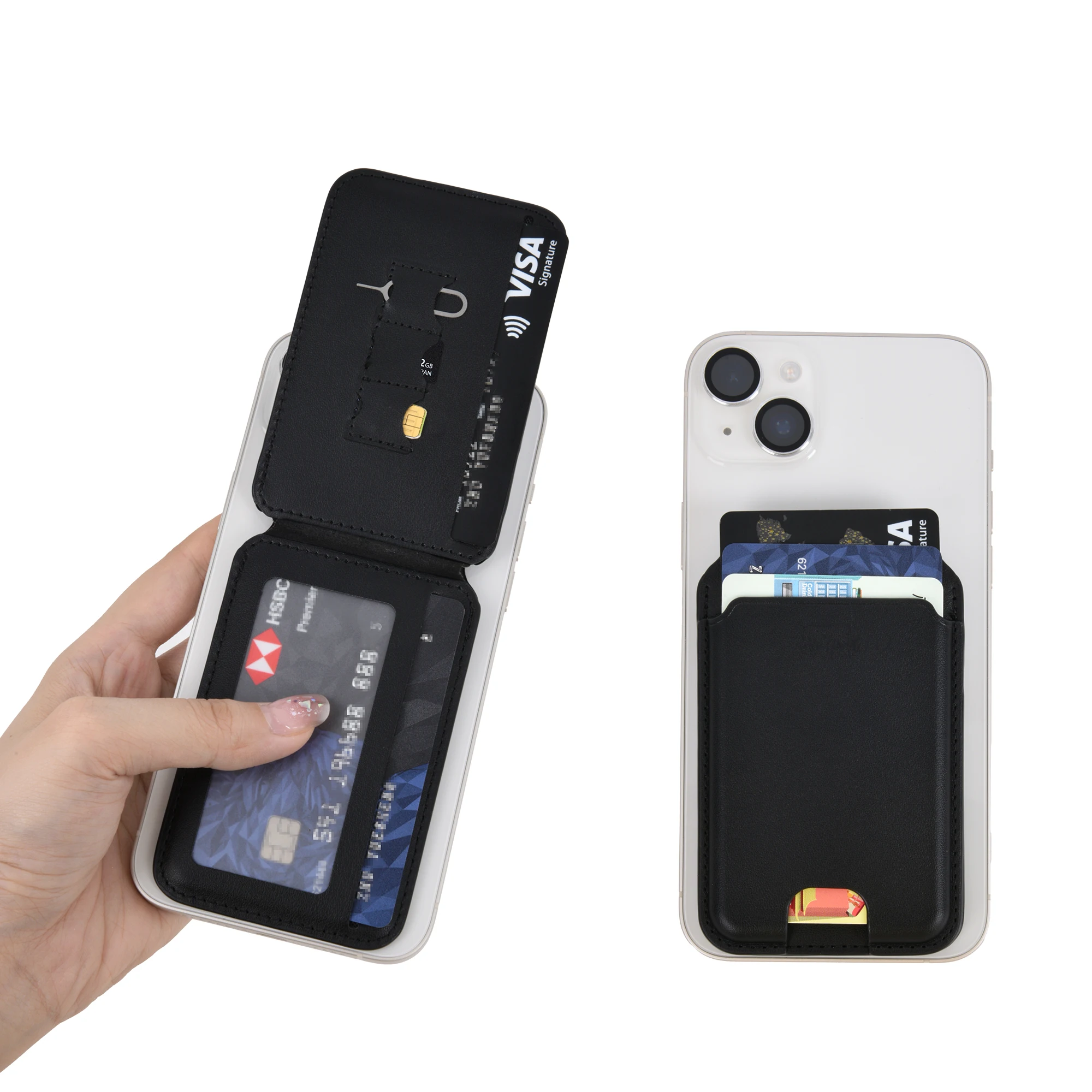 WiWU Mag Wallet with Card Holder Phone Stand Portable Smart Card Slot Wallet for mobile MW-003
