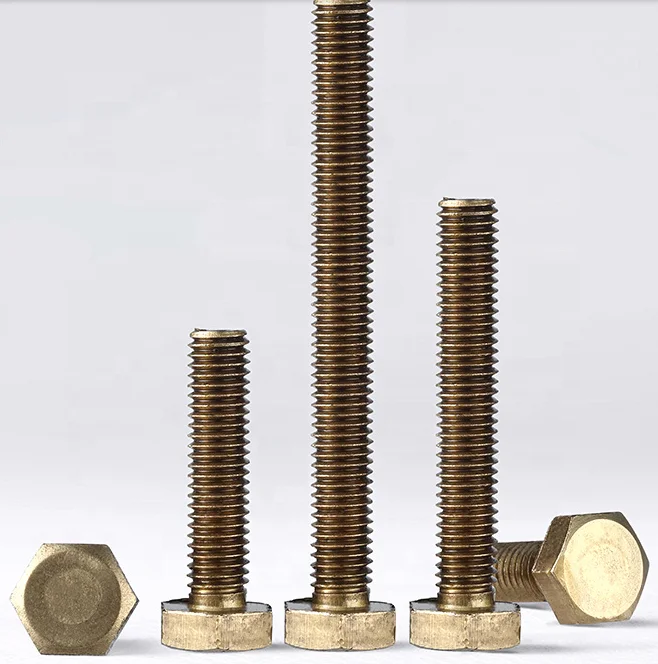Metric stainless steel  Brass Hex head bolts M16 M24 M 26 M30 grade A4-80