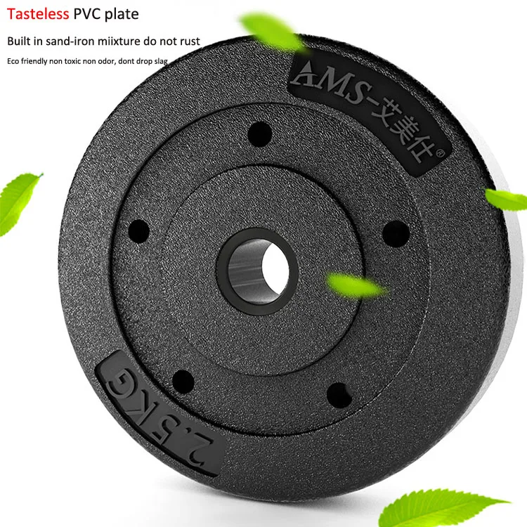 Man power training fitness equipment rubber coated quickly dumbbells adjustable dumbbell barbell set10kg 20kg 25kg 30kg