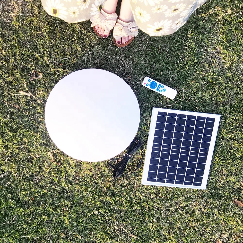 
30W 40W 50W modern round dimmable remote control home led solar ceiling light indoor 