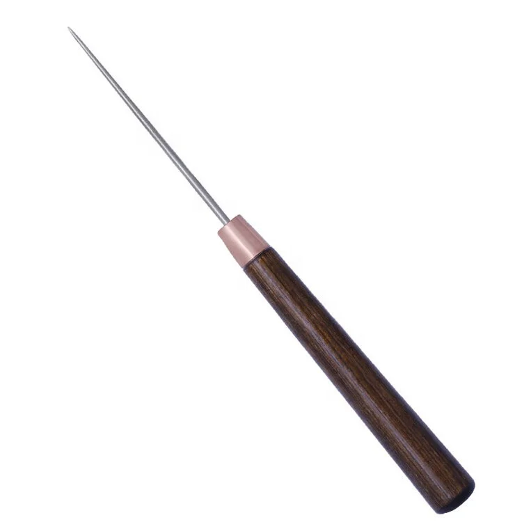 
High quality leather crafting tool slender mahogany sewing awl for making hole 