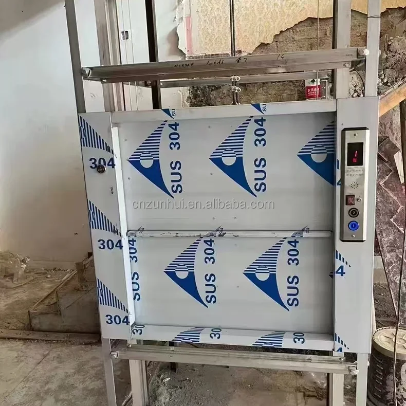 China Outdoor 150kg Mini Dumbwaiter Lift 100kg Small Kitchen Food Elevator for Restaurant