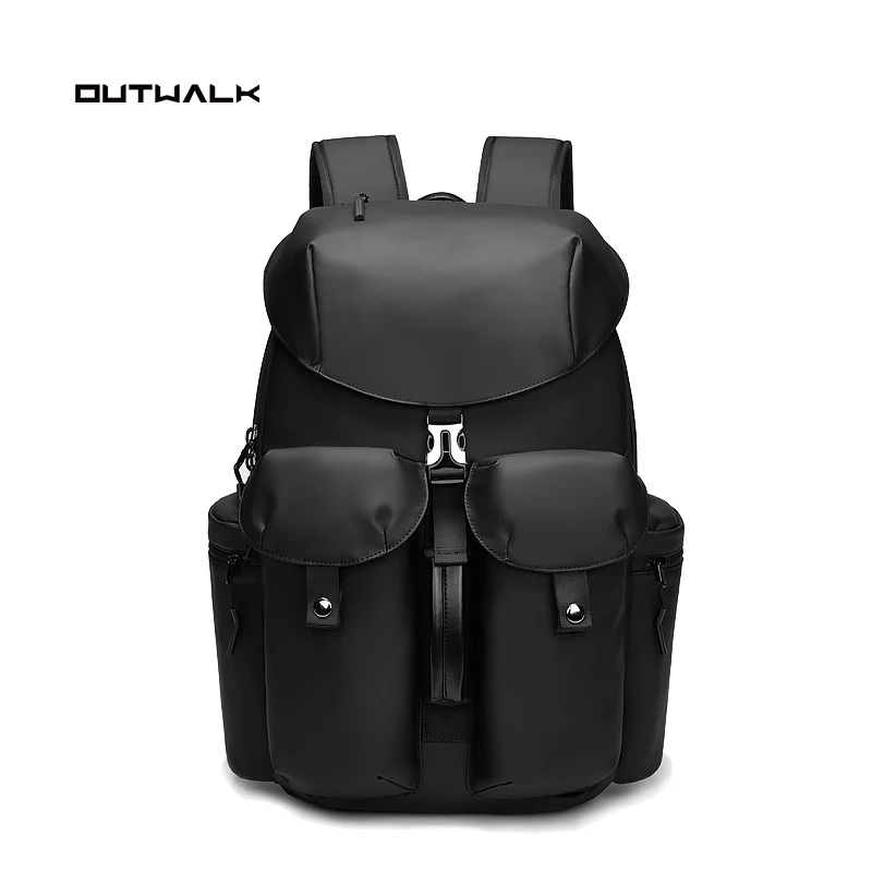 Outwalk man backpack USB Charger Anti Theft Smart Laptop Backpack bag Large Capacity Black waterproof