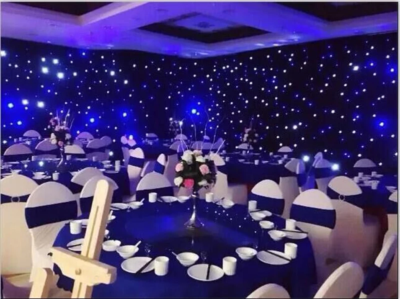 backdrop cloth light led star backdrop for wedding stage decoration