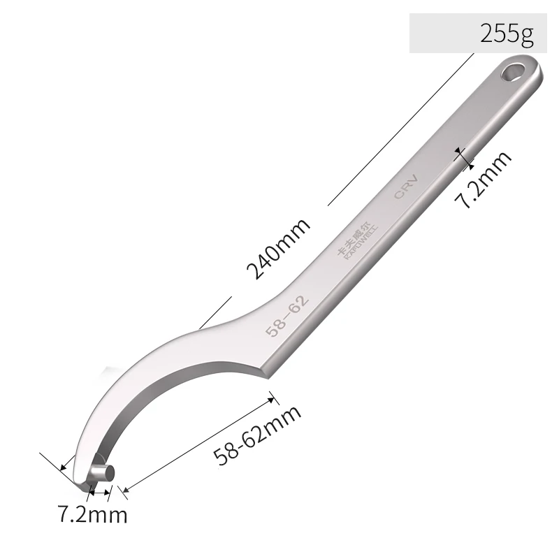 KAFUWELL WR3756H Non Sparking Hot Sale Professional Factory Manufacturing Hook Wrench For Oil And Gas Station