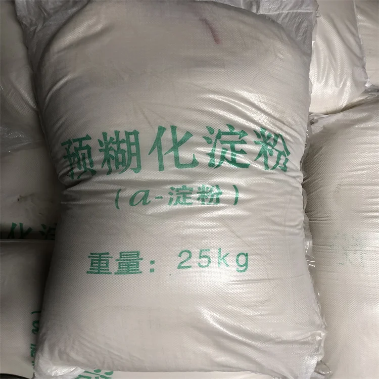 Factory price INDUSTRIAL grade Pre-gelatinized Starch pregelatinized starch