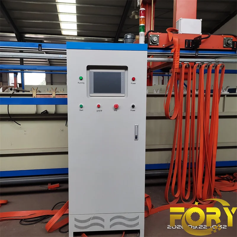 Linyi Fory plating and polishing company gold plating stainless steel hanger plating equipment