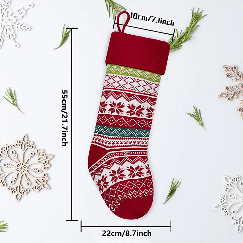 Home Decor Party Supplies Christmas Decorations Stockings Candy Wool Gift Bag Holiday Supplies Christmas Tree Decorations