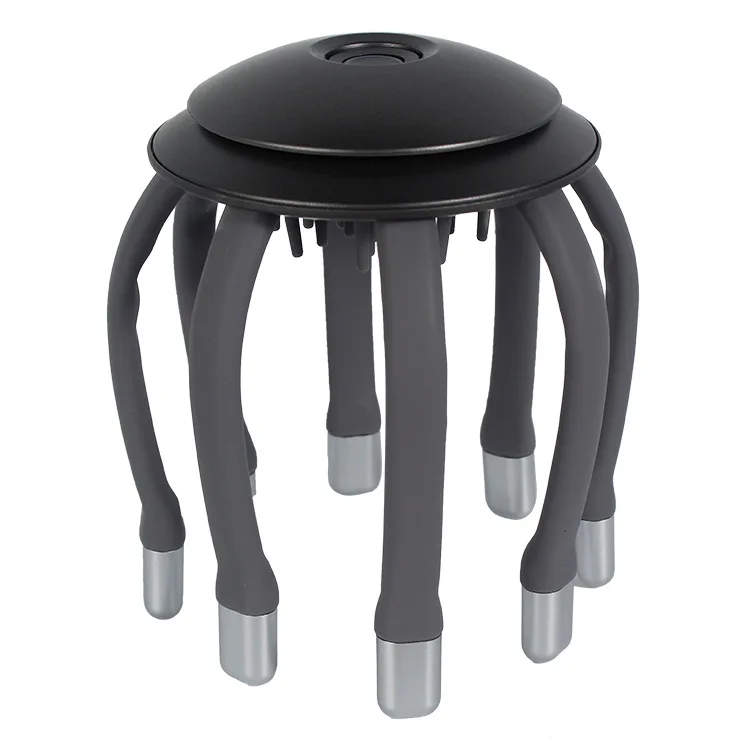 OEM New electric head massager octopus massager scalp massager waterproof pet bath brush with charging base