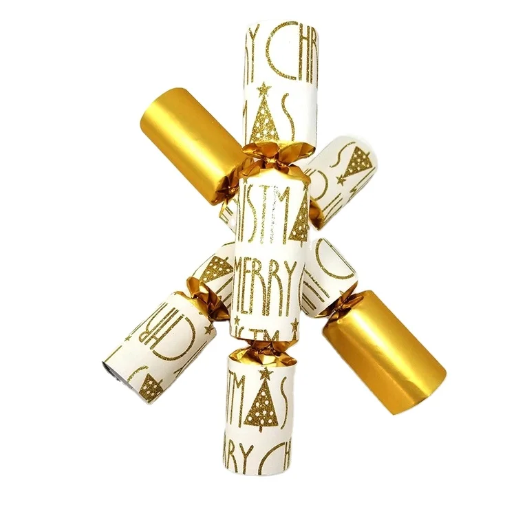 Printed Paper Toys Pop Crackers Packaging Festival Party Presents Wholesale Box Christmas Cracker