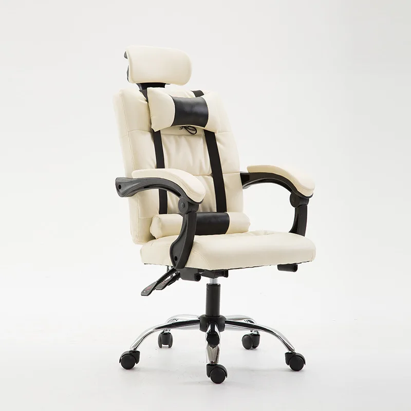 Cheap leather office chair can recline office chair with caster back