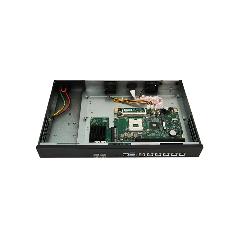 Cheap Firewall Mini PC Sever Pfsense J4125 Processor 1u Rack Mount Soft Router Network Firewall Chassis with 6 Lan Ports