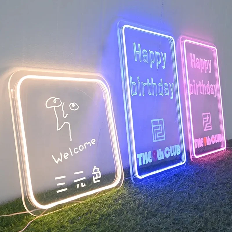 Индивидуальный рекламный декор, светодиодное освещение, 3D умный светодиодный зеркальный знак бесконечности