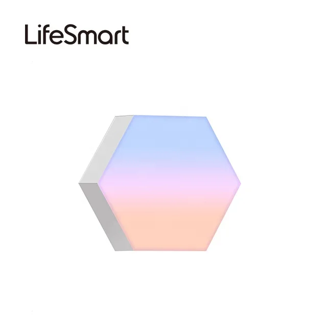 2020 holiday hexagon blue colorful music light