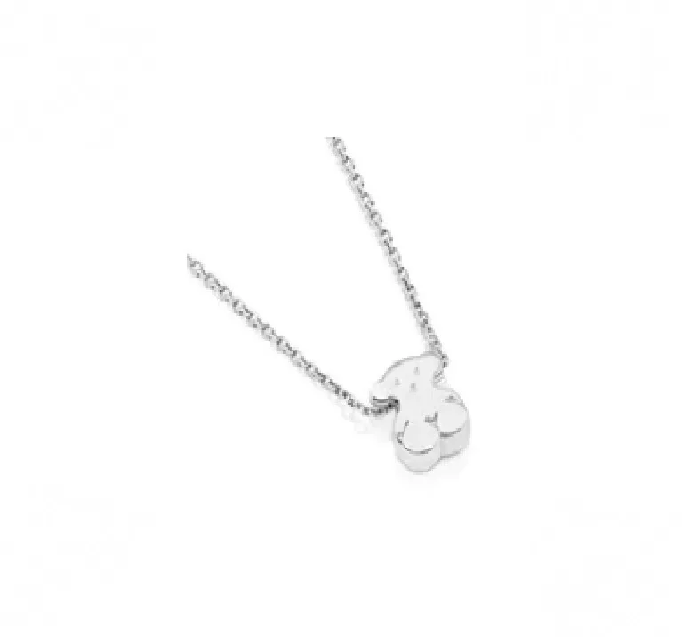 Wholesale Women Cute Animal Bear Design Touses Necklace Earring Set Jewelry Women sterling silver Jewelry Nice Gift