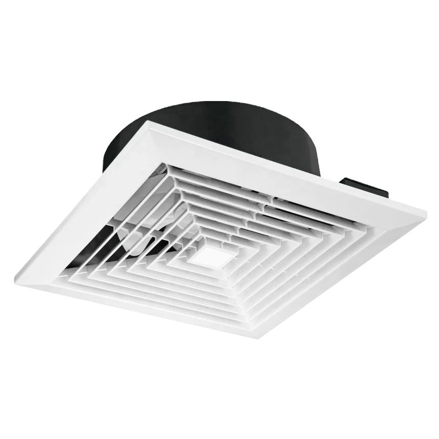 Silent Copper Motor Kitchen Toilet Hotel Ventilation Extractor Fan Plastic Ceiling Mount Bathroom Suction Exhaust Fan For Home