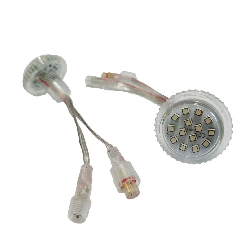 RGB Pixel Programmable IP68 Waterproof Dc24v 35mm Led Point Pixel Light