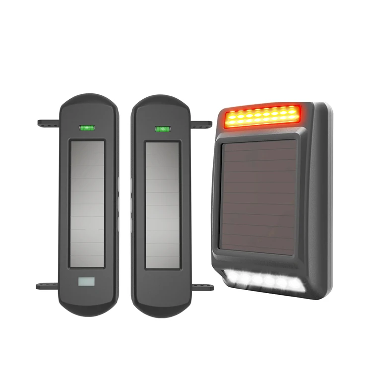 Solar beam sensor, solar energy full wireless anti-theft device, intrusion detection peripheral alarm