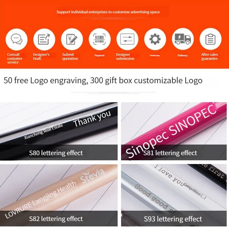 Deli S82  , neutral pen,  enterprise business gift, custom logo, student lettering,