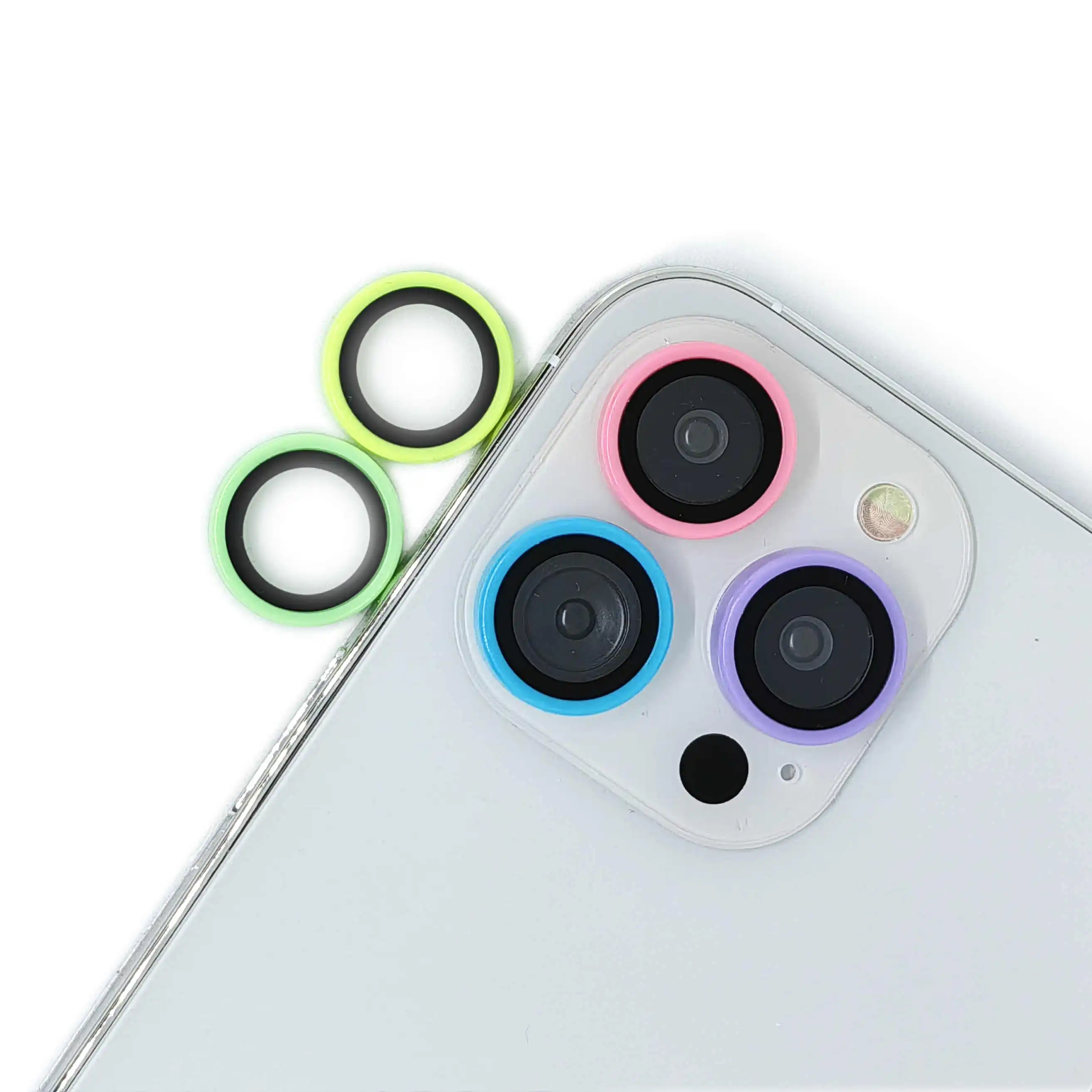 Ceramic Luminous Camera Protector for IPhone11 14 13 12 Pro Max IPhone13 Mini Protector Back Film Sticker  Lens Screen Protector