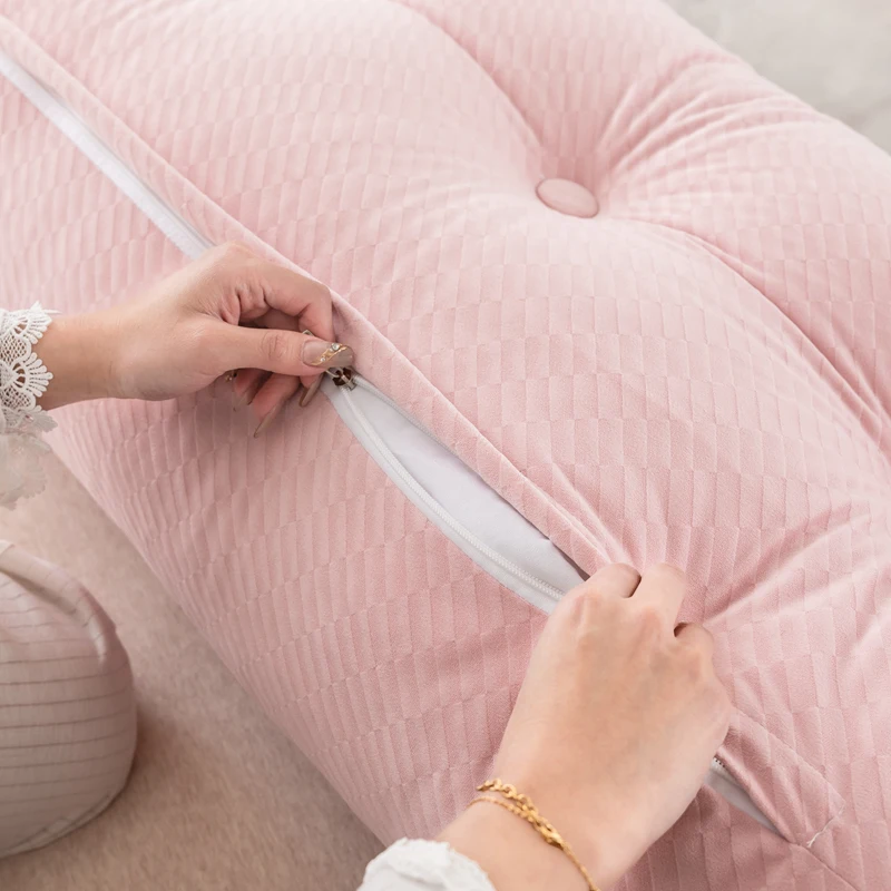 Factory Outlet High Quality Custom Dorm Living Room Sofa Bed Relaxing Reading Gaming Neck Back Support Triangle Headboard Pillow