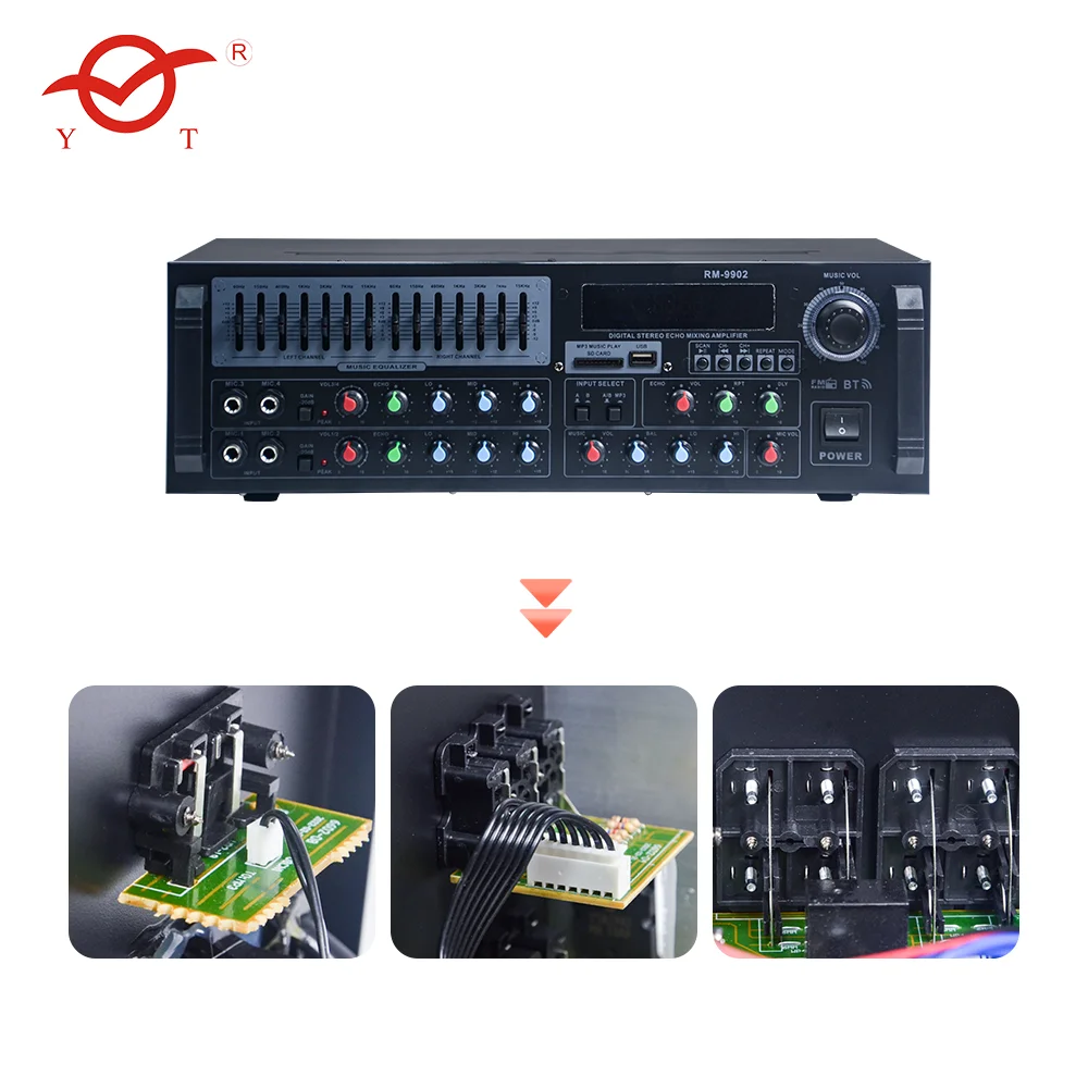 YATAO High power amplifier power amplifier radio with MIC USB FM