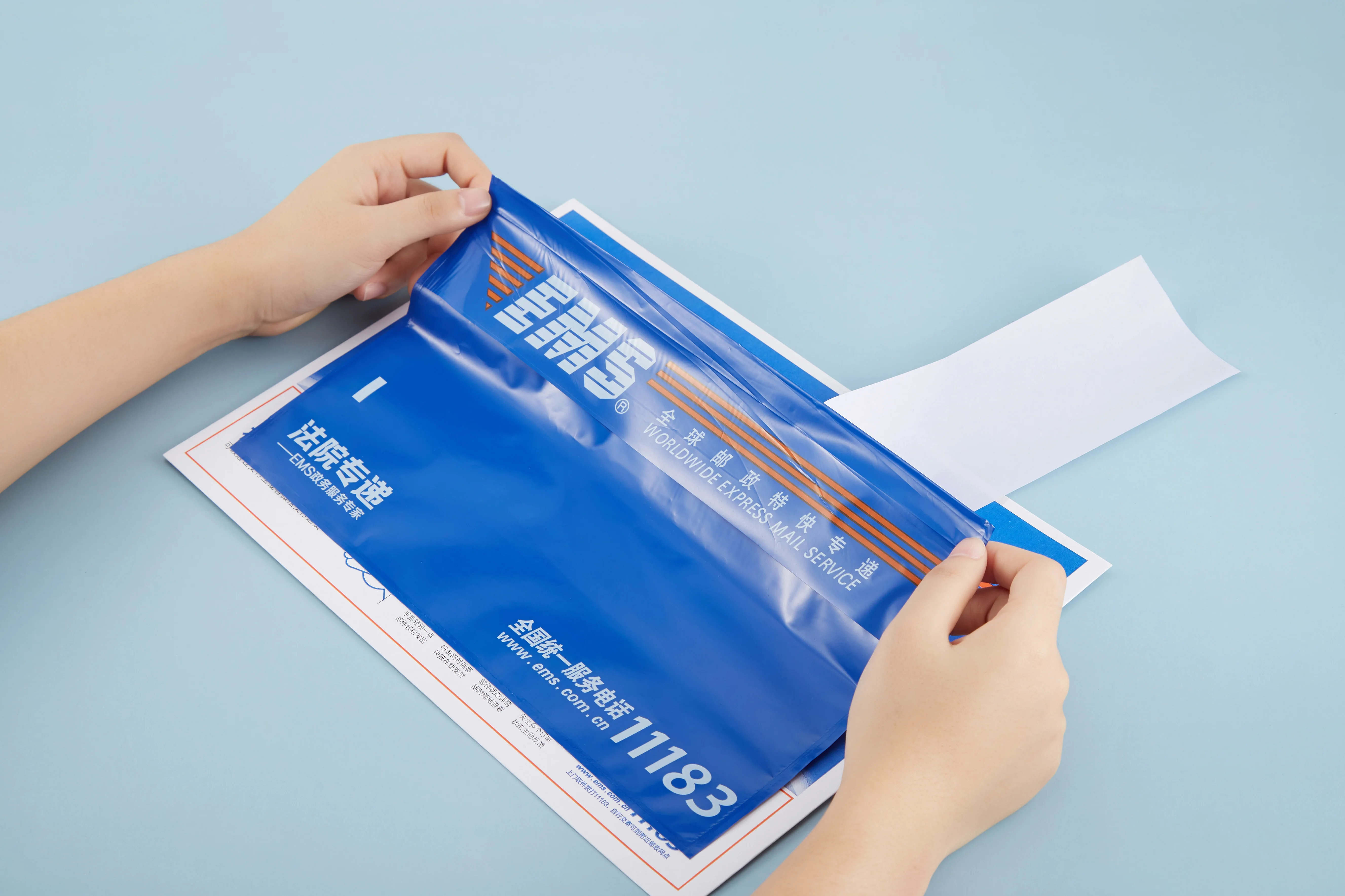 Self-Adhesive Mailing Bags Printed Packing List Envelope for Euro Market Convenient Document Storage