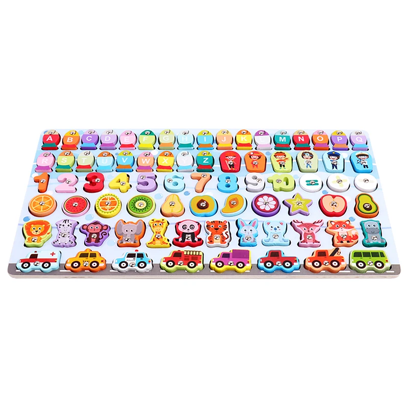 New Counting Shape Stacker Wooden Count Sort Stacking Tower with Colorful Number Math Blocks Spielzeug for Educational Toddler