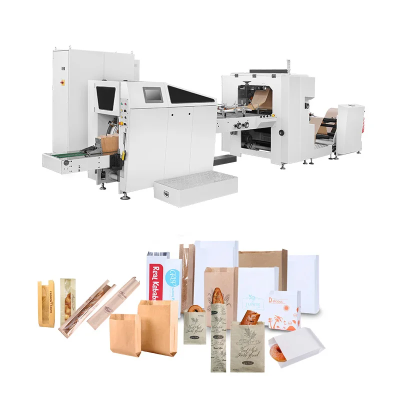 50-350pcs/min bread paper shopping bag making machines automatic paper bag making machine