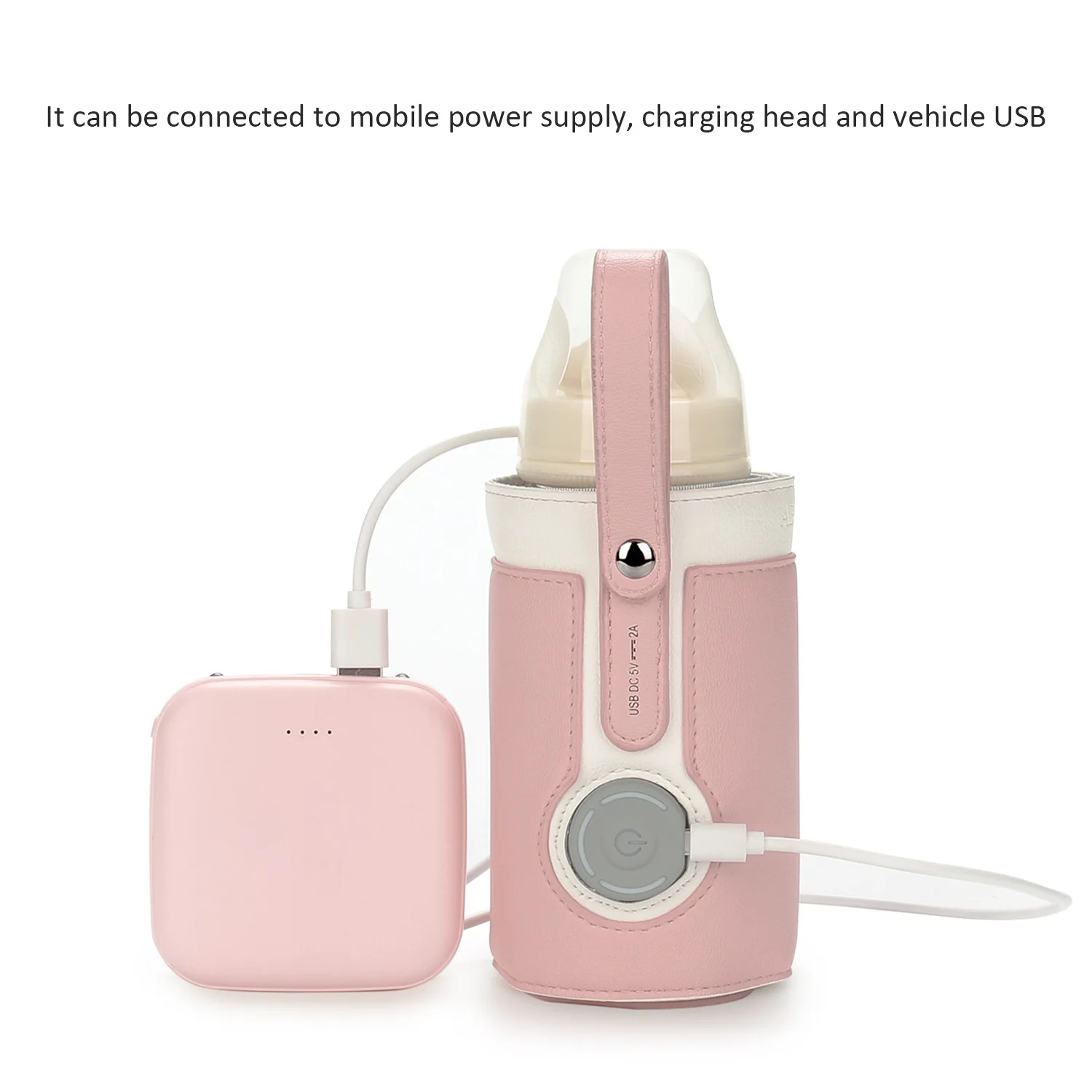 Portable Warm Sleeve Of Baby Bottle USB Baby Bottle Warmer Bottle Heater Keep Baby Milk or Water Warm