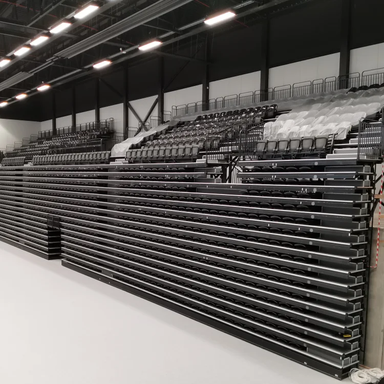 Avant series soccer stadium chairs folding seats for bleachers indoor gym bleachers sports center