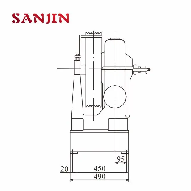 TORINDRIVE elevator geared traction machine YJ240B