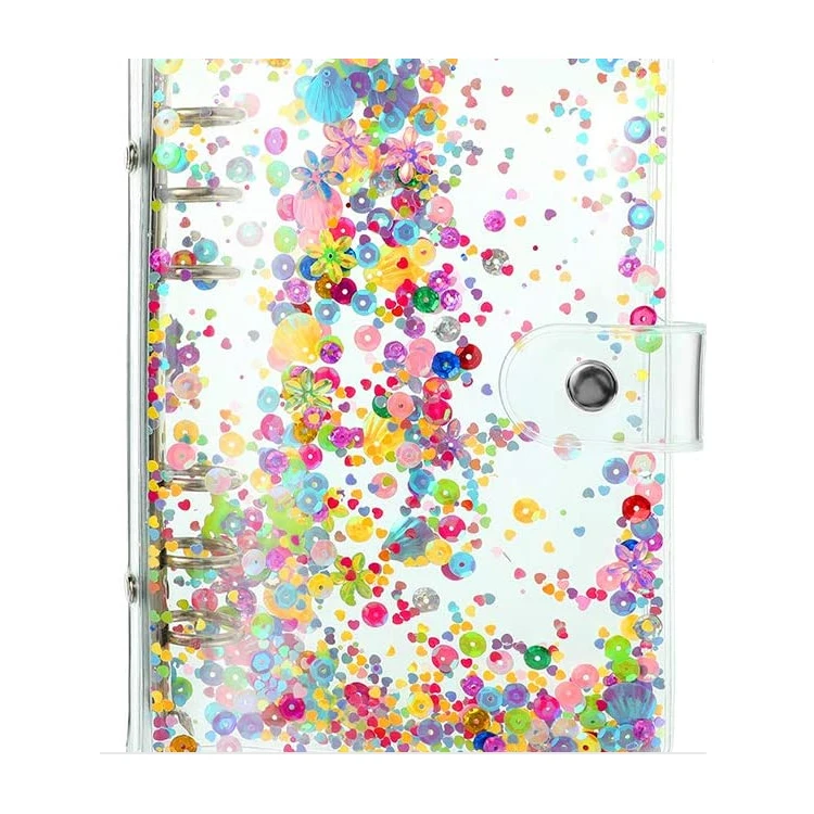  Loose Leaf PVC Clear Budget Binder Pocket with Zipper Translucent Cash Envelopes