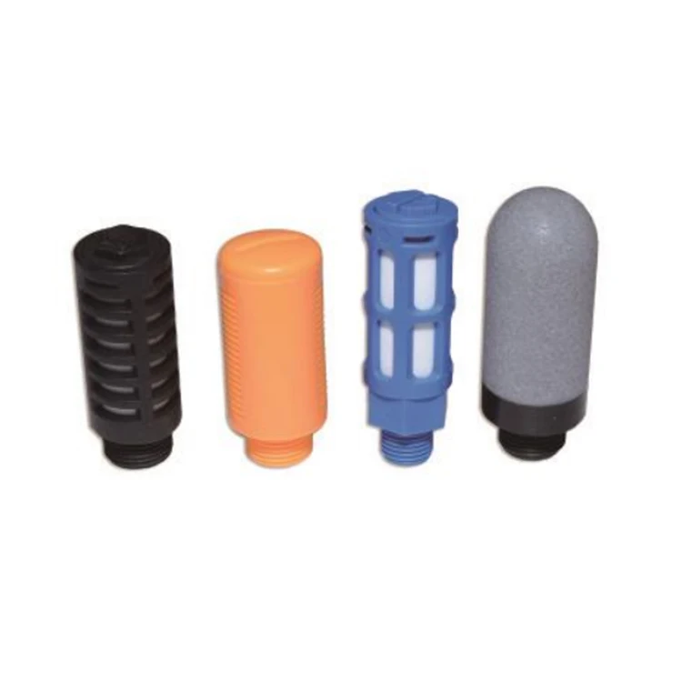 Pneumatic Air Compressor Muffler Fitting sinter PE porous filter Plastic Air Silencer Muffler