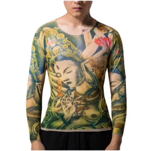 Long sleeve tattoo T-shirt