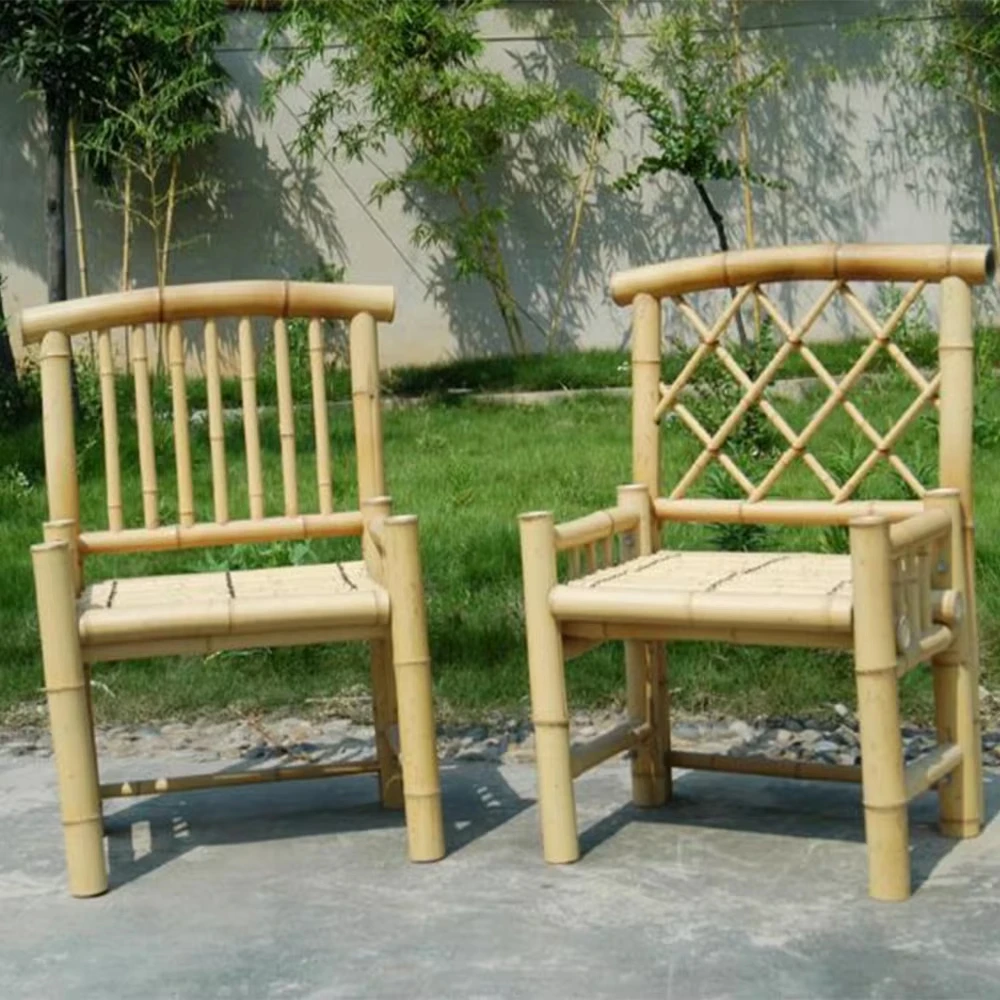 Wholesale Outdoor Furniture Custom Size Dinning Garden Party Bamboo Garden Chair for Sale