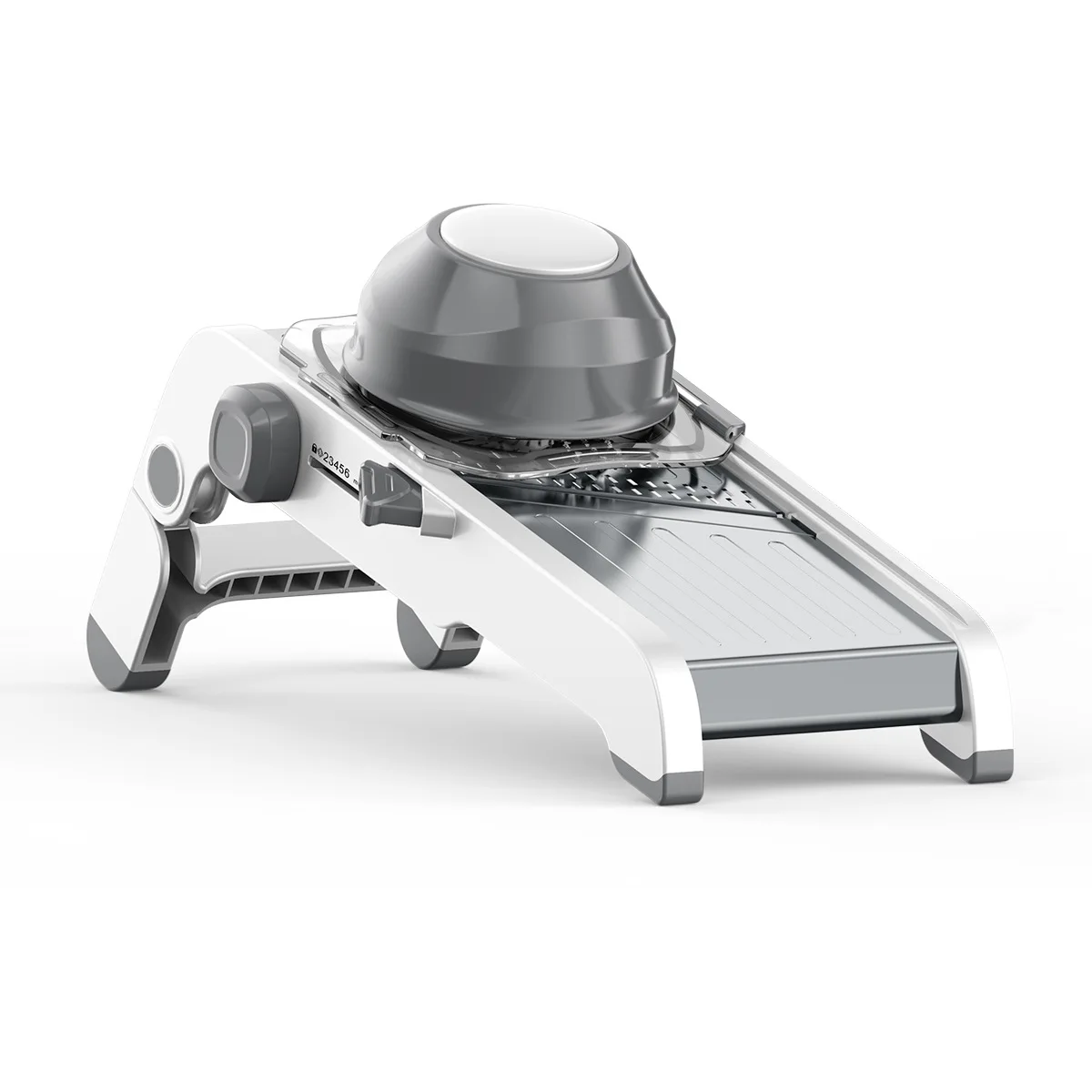 Mandoline Slicer for Kitchen Adjustable Stainless Steel Mandoline Vegetable and Fruit Slicer, Cutter and Shredder, Grey