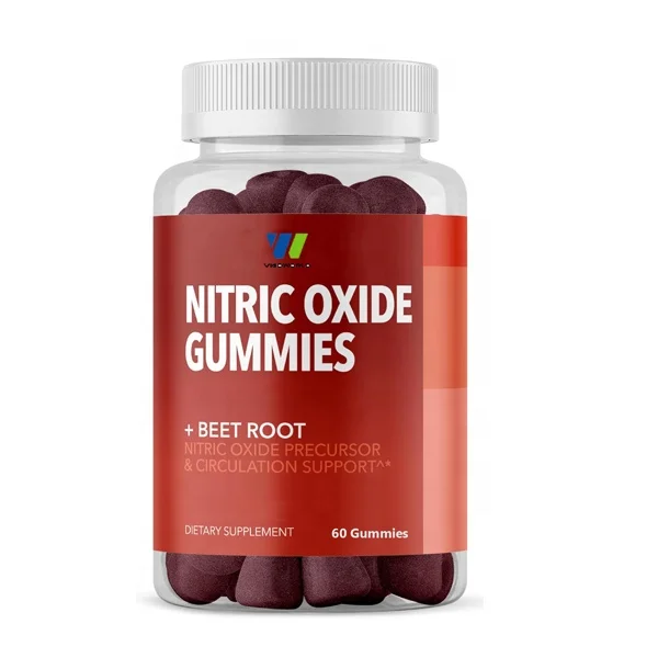 Sugar Free Nitric Oxide Beet Root Gummies  Heart Health Energy Boost Circulation Beet Root Chewables Gummies