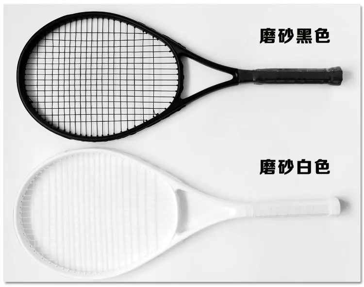 
Hot Selling High Quality Black White Durable Practical Funny Carbon Fiber Tennis Rackets 