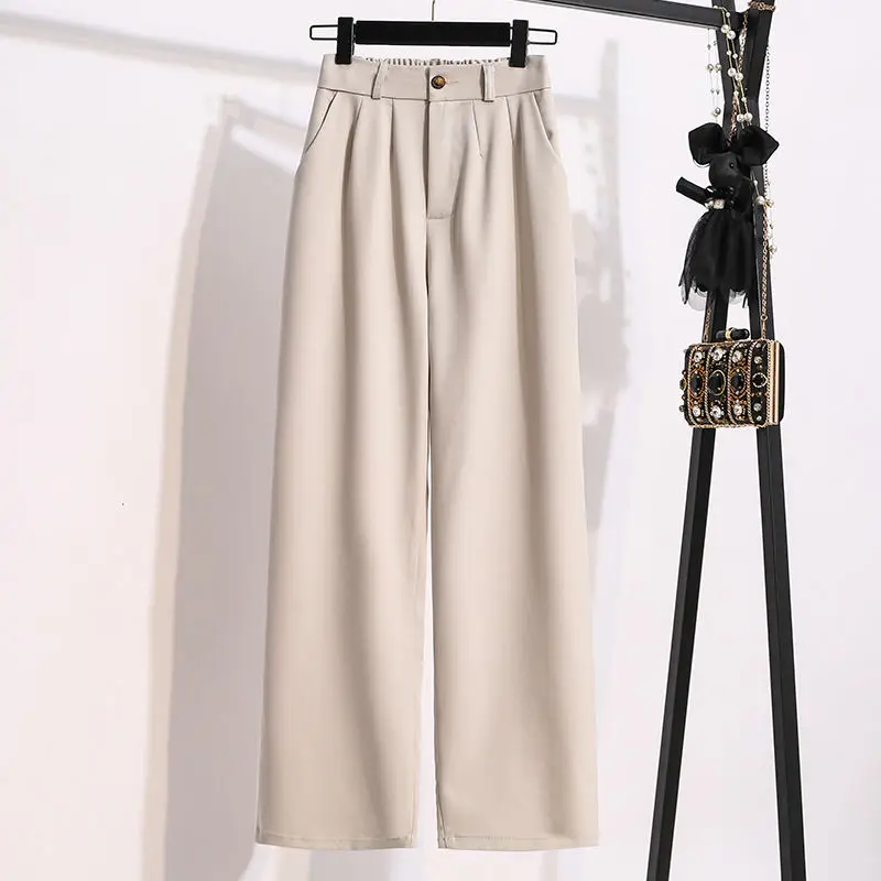 Loose Casual Womens Pants Woolen Pants Straight Tube Nine Minutes Cigarette Tube Radish Harem Pants