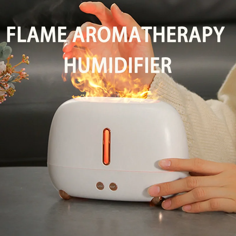 Flame humidifier 250ML Mini Portable Humidifier Aroma Diffuser H2o Usb Ultrasonic Air Humidifier