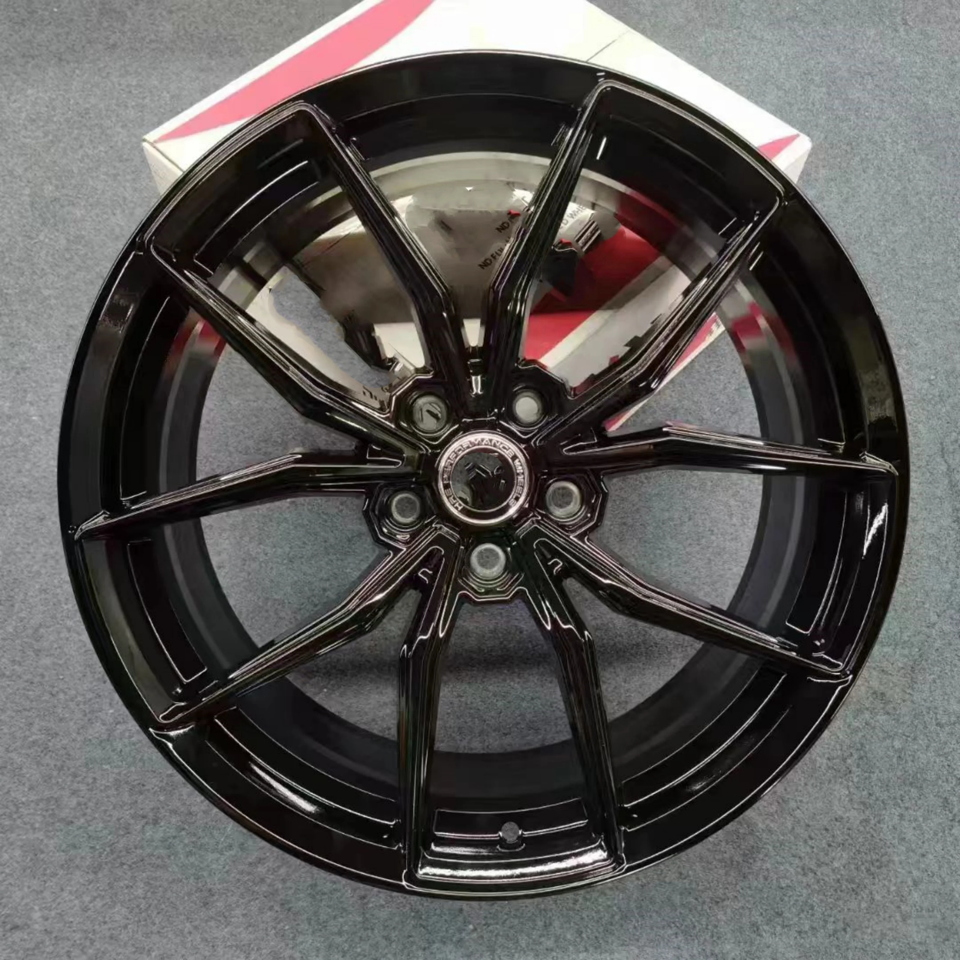 Sleek 19x8.5 Gloss Black Wheels PCD 5*112 ET 35 CB 66.56 for Audi A6 Mercedes-Benz E-Class Skoda Superb