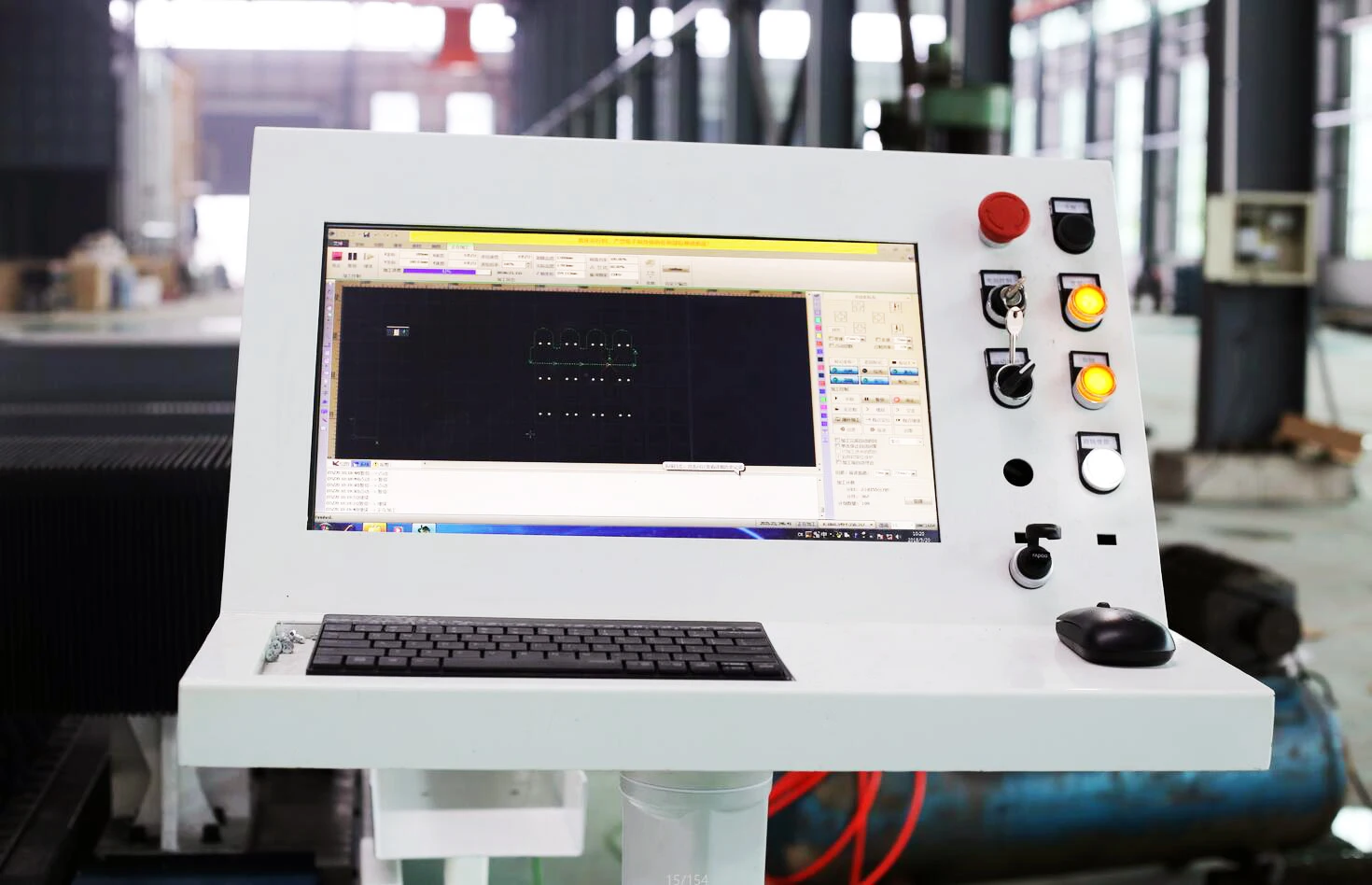 3015 Size 1000W Laser Generator Model YWFL CNC Sheet Metal Fiber Laser Cutting Machine