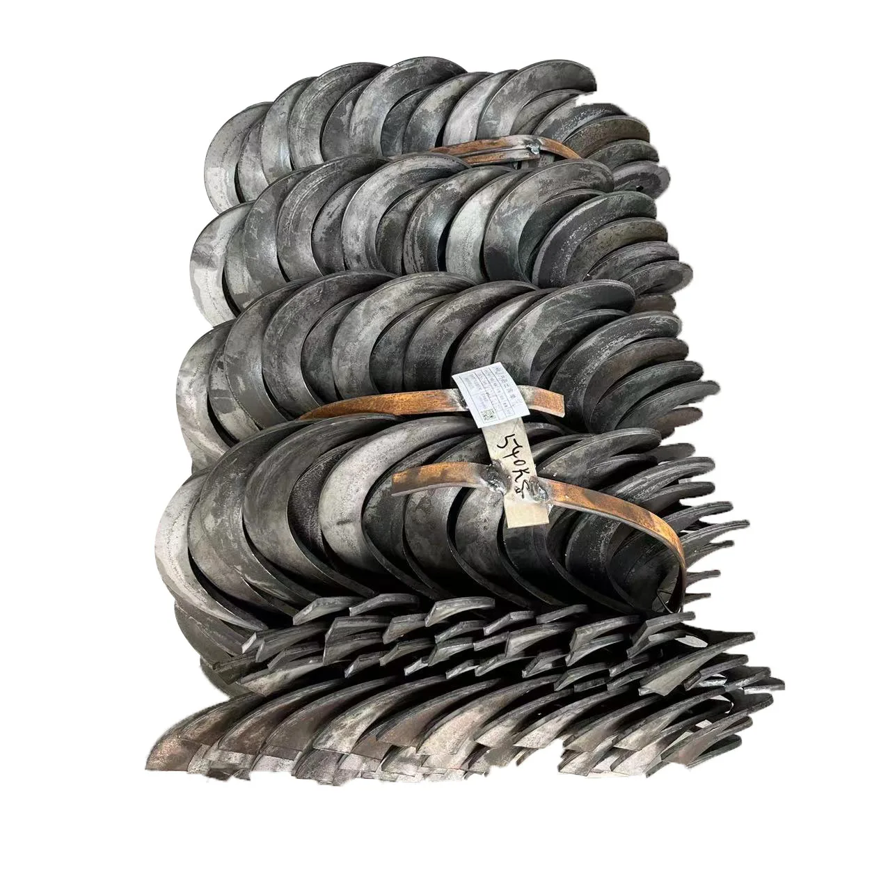 GUANGXING Continuous Equal Thickness Auger Flight for Production flex auger screw flight for grain