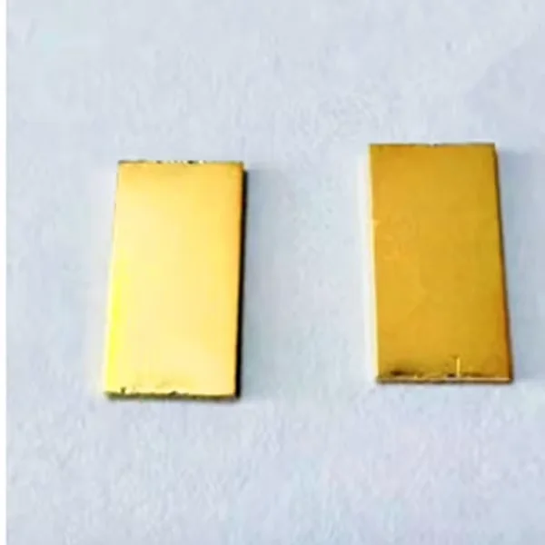 CVD Single crystal diamond substrate Diamond gold plated heat sink Diamond metallization