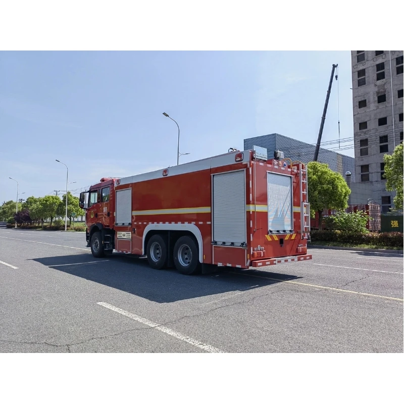 HOWO fire truck 6x4 chassis aluminum alloy framework equipment box 16m3 foam fire truck